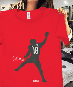 Caleb Williams Iceman Silhouette Shirt - Chicago Bears Tees