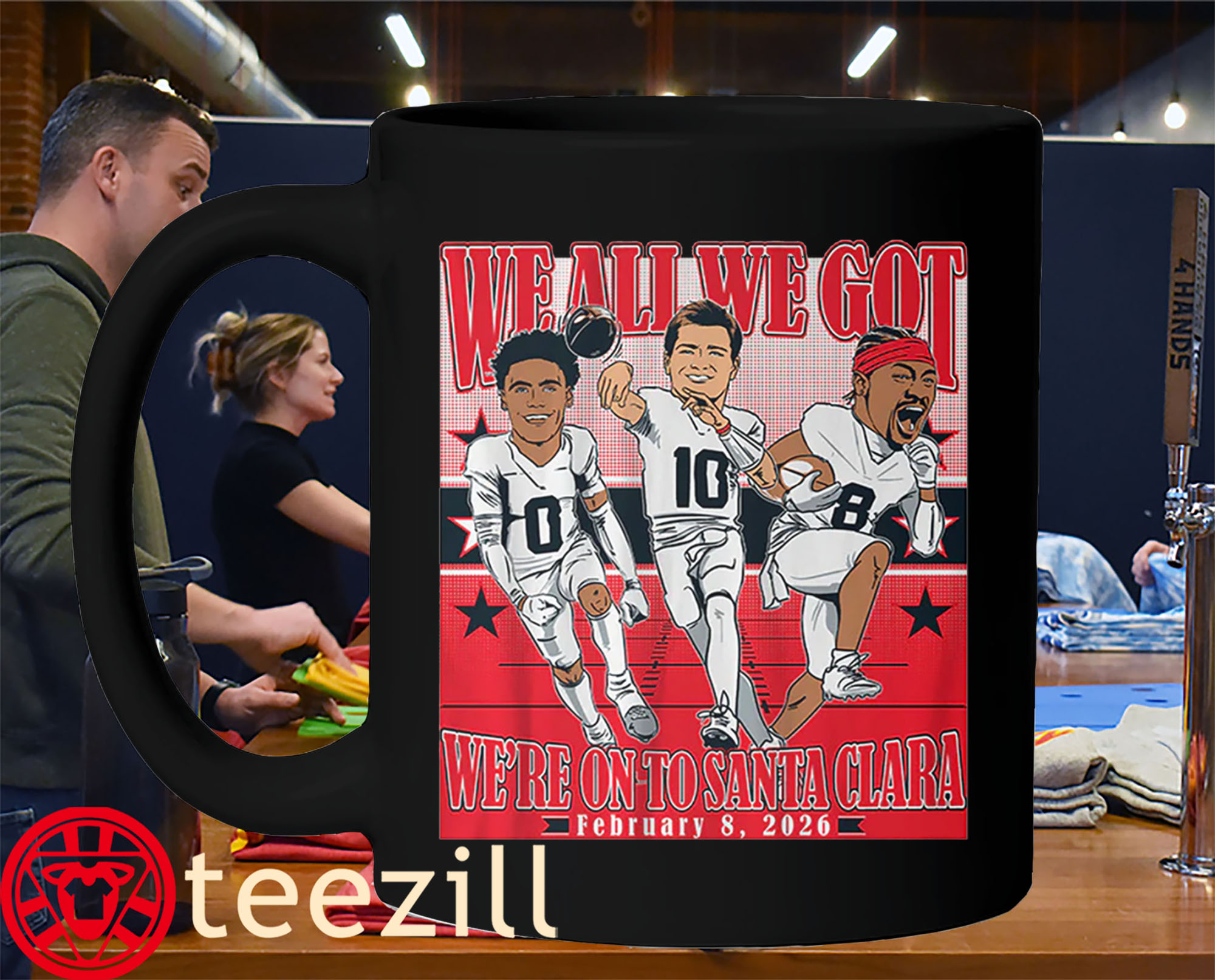 Conference Champions Caricatures Shirt Mug