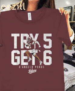 D'Angelo Ponds Try 5 Get 6 Shirt - Indiana Football Tees