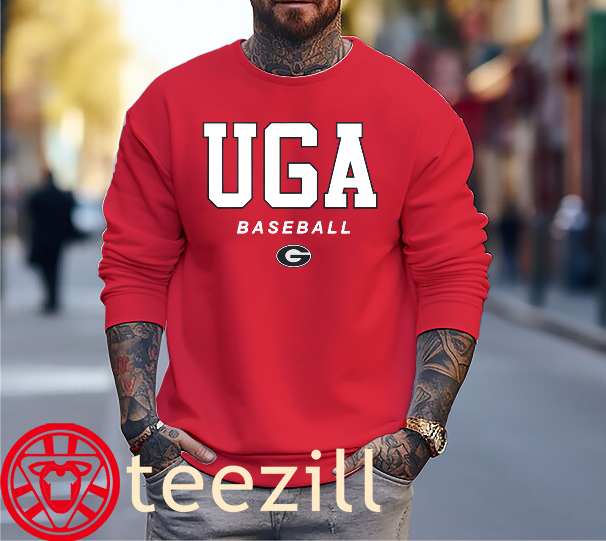 Georgia Baseball Wordmark & Logo Officially Licensed Shirts