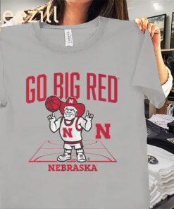 Go Big Red Nebraska Herbie Mascot Shirt - Nebraska Basketball Tees