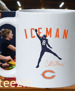 Graphic Iceman Caleb Williams T-Shirt - Football Bears Tee Mug