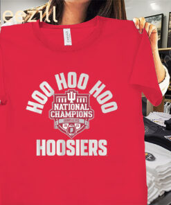 Hoo Hoo Hoo Hoosiers CFP National Champions Shirt - Indiana Hoosiers Tee
