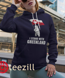 I Stand with Greenland Flag Bear Tee Shirt Hoodies