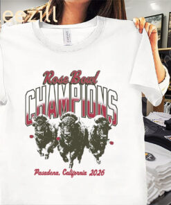 IN Stampede Rose Bowl Champions Shirt Pasadena CA 2026 Tee