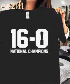Indiana Football 16-0 National Champions Tee Shirts