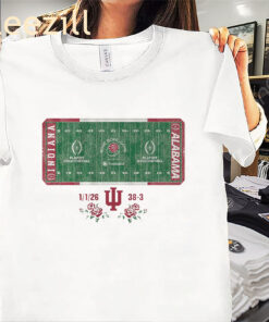 Indiana Football CFP Rose Bowl Champions Field Tee