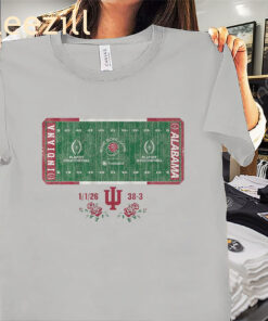 Indiana Football CFP Rose Bowl Champions Field Tees