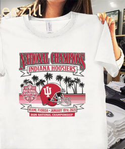 Indiana Football Premium 2025 CFP National Champions Local Helmet Tee Shirt