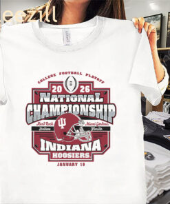 Indiana Hoosiers CFP National Championship 2026 Icon Logo Tee Shirts