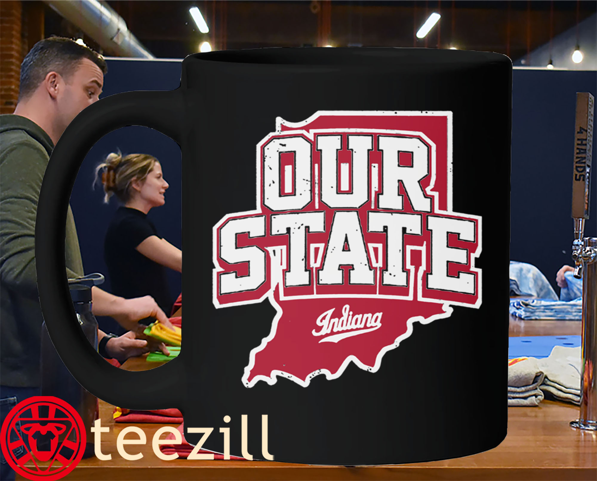 Indiana Hoosiers Our State City ShirtMug