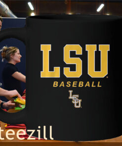LSU Wordmark and Logo Baseball Shirt Mug