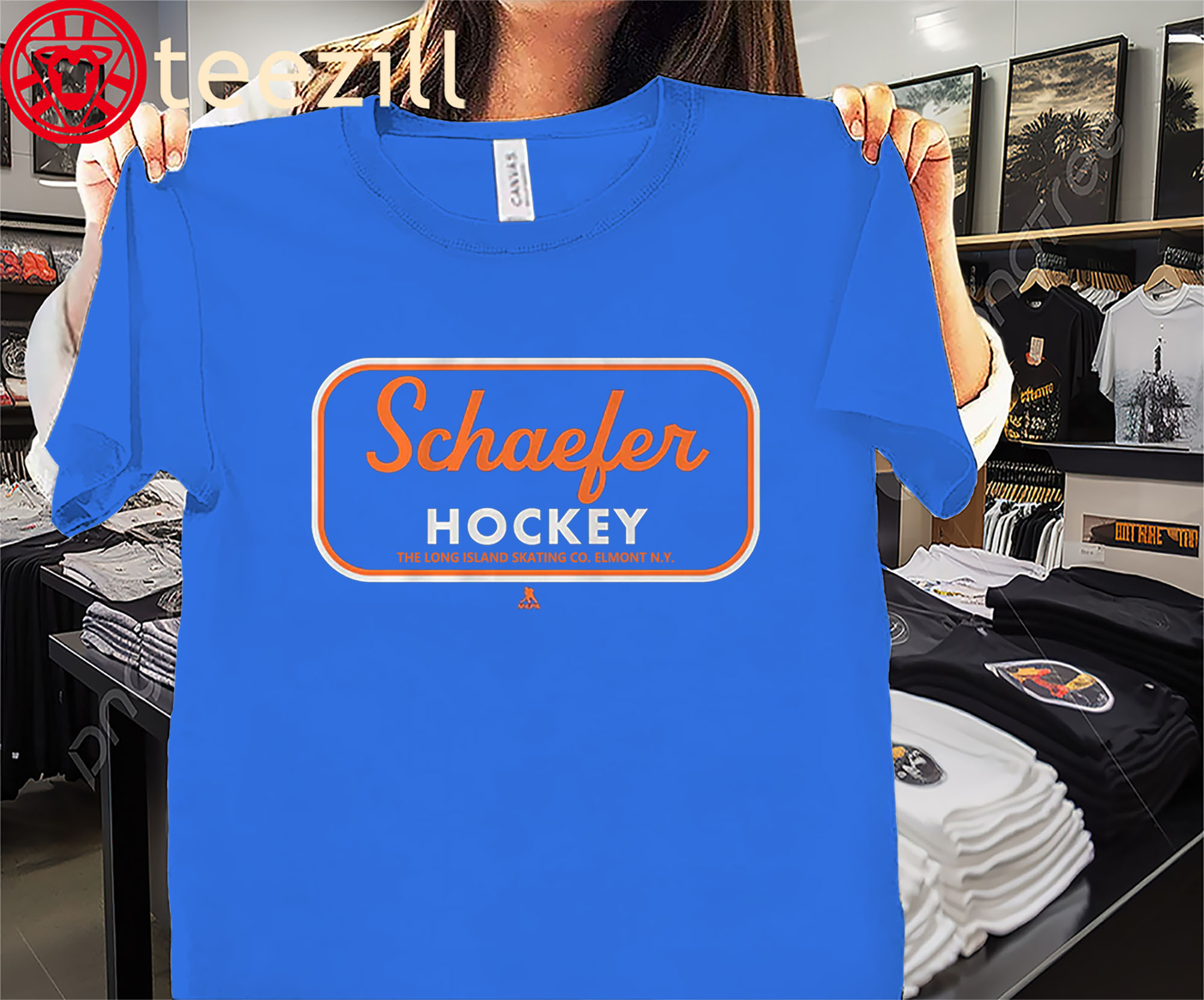 Matthew Schaefer Long Island Hockey Premium Tee Shirt