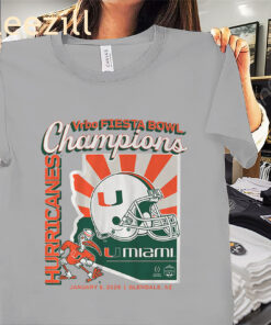 Miami CFP Fiesta Bowl Champions Shirt - Miami Football Tee