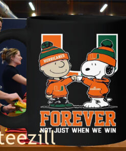 Miami Forever Not Just When We Win Mug - Miami Hurricanes Footballs