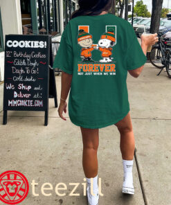 Miami Forever Not Just When We Win Shirt - Miami Hurricanes Footballs