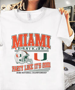 Miami Hurricanes CFP Party Like It's Shirt - Miami Football Tee