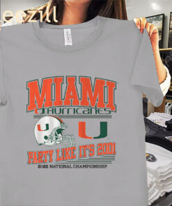 Miami Hurricanes CFP Party Like It's Shirt - Miami Football Tees