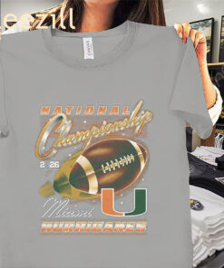 Miami Hurricanes National Championship 2026 Shirt College Football Tee