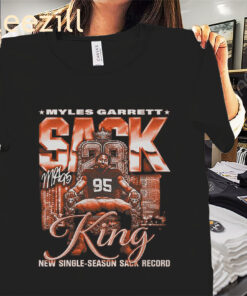 Myles Garrett Cleveland Browns Sack King Tee Shirt