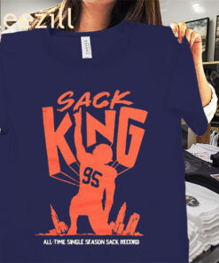 Myles Garrett Sack King All-Time Tee Shirt