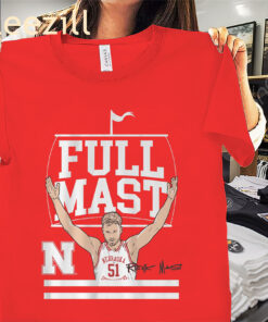 Nebraska Rienk Mast 51 Full Mast Shirt - Nebraska Basketball Tee
