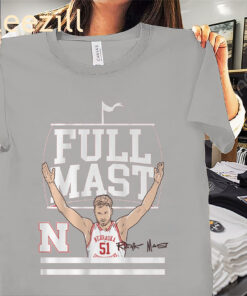 Nebraska Rienk Mast 51 Full Mast Shirt - Nebraska Basketball Tees