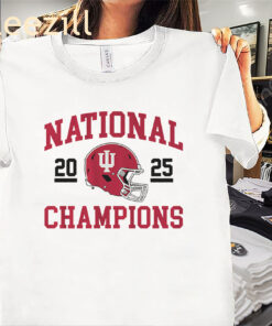 Official Helmet Indiana Football 2025 CFP National Champions Shirt