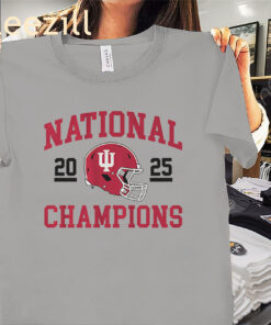 Official Helmet Indiana Football 2025 CFP National Champions Shirts