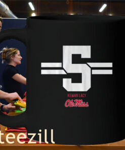 Ole Miss Football Kewan Lacy #5 Stripe Shirt - Officially Licensed Mug