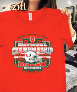 Orange Miami Hurricanes CFP National Championship 2026 Shirts