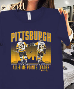 Pittsburgh All-Time Points Leader Shirt - Sidney Crosby and Mario Lemieux Tees