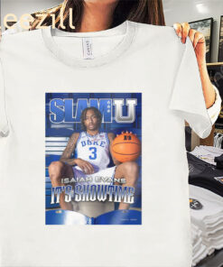 Poster Isaiah Evans It's Showtime Shirt - SlamU Cover College basketball Tee