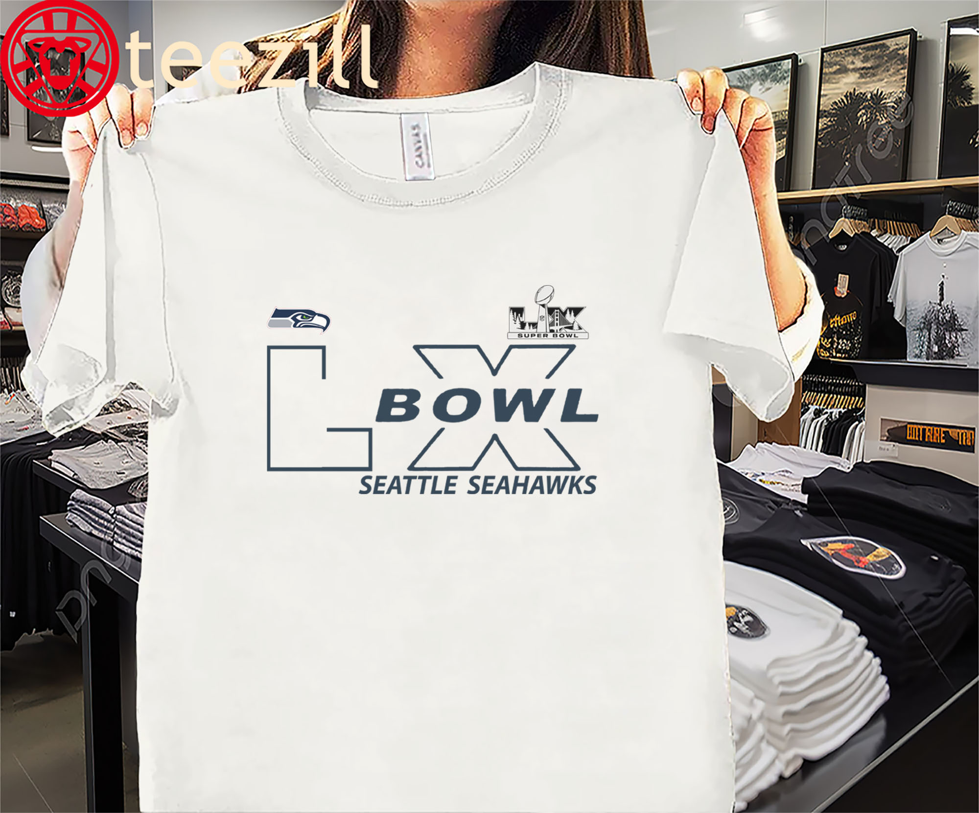 Seattle Seahawks 2026 Super Bowl LX Logo Shirt