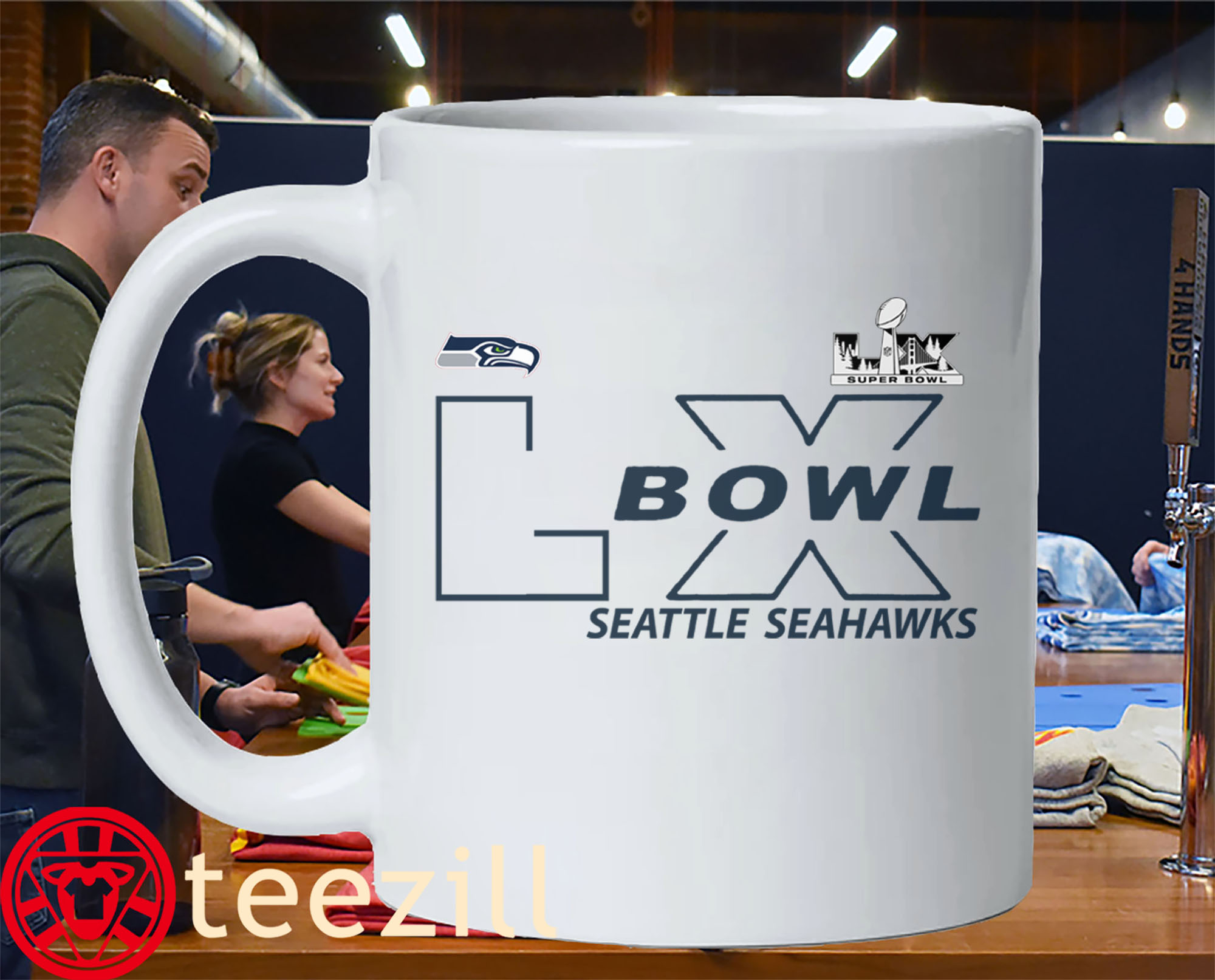 Seattle Seahawks 2026 Super Bowl LX Logo ShirtMug