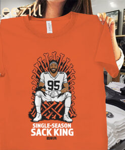 Single-Season Sack King Shirt - Cleveland Browns Football Tee