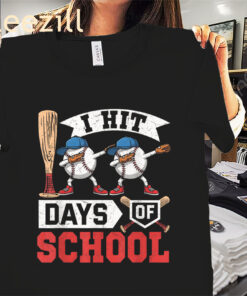 Toddler Boy 100 Days of School Boys 100th Day Baseball Shirt