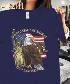 United States Of America 250 Years 1776-2026 Anniversary Shirts