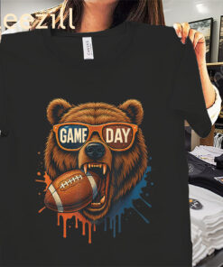 Vintage Retro Bear Game Day Tee Shirt