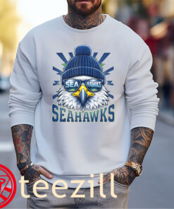 Vintage Seattle Seahawks With Sunglasses Apparel ShirtSweater