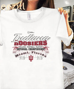 White Indiana Hoosiers CFP National Championship 2026 Tee Shirt