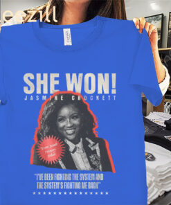 Womens She Won Jasmine Crockett Shirt