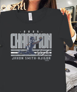 2025 World Champion Jaxon Smith-Njigba Signature Shirt - Seattle Seahawks Football Legend