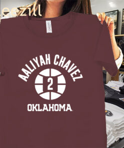 Aaliyah Chavez Name Number Ball Shirt - Oklahoma Basketball Tees