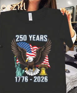 American 250 Years Anniversary US Flag 4th of July Shirt