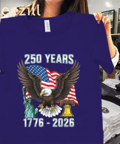American 250 Years Anniversary US Flag 4th of July Shirts