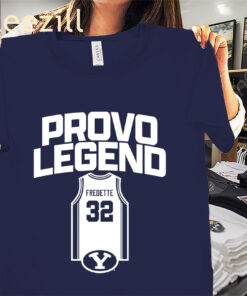 BYU Basketball Jimmer Fredette Provo Legend Tee Shirt