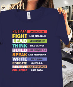 Black Lives Matters Tee Black Leaders Shirt Black History Month T-Shirts