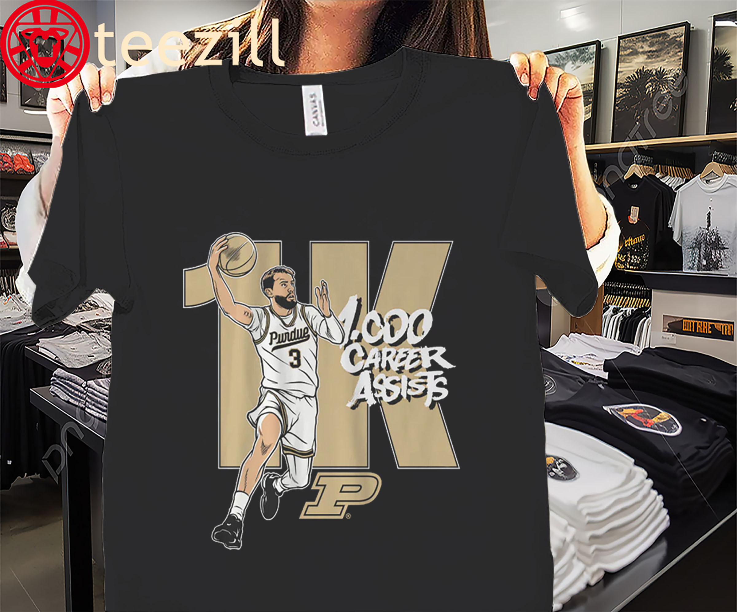 Braden Smith 1,000 Career Assists Shirt – Purdue Basketball Fan Tee