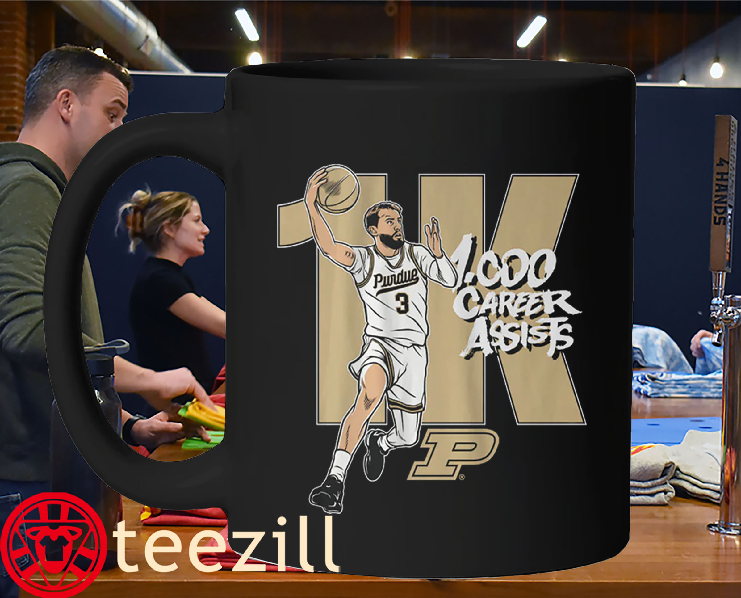Braden Smith 1,000 Career Assists Shirt – Purdue Basketball Fan TeeMug